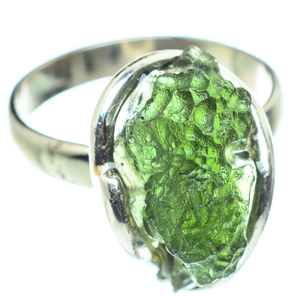 Czech Moldavite Rings handcrafted by Anasilvercos - RING58182