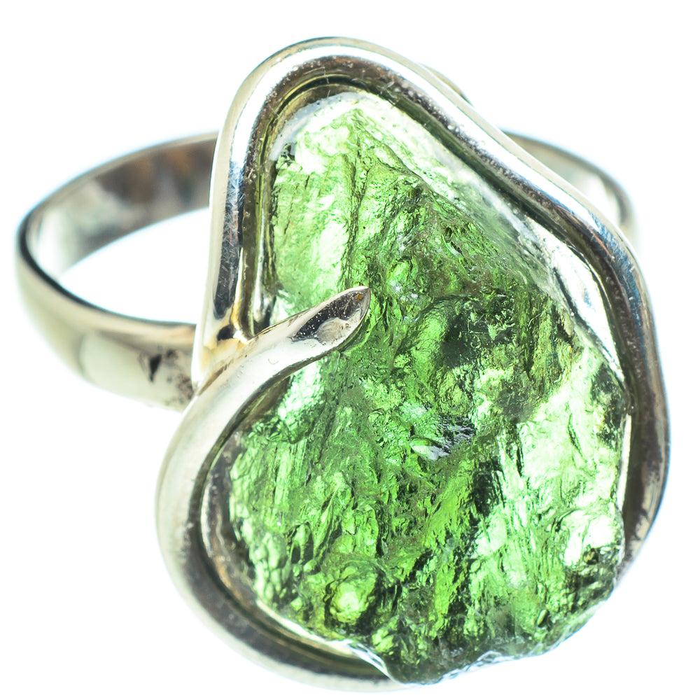 Czech Moldavite Rings handcrafted by Anasilvercos - RING58183