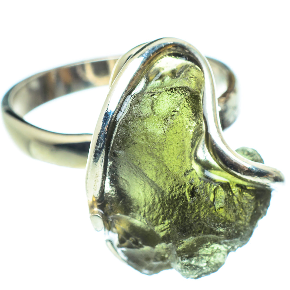 Czech Moldavite Rings handcrafted by Anasilvercos - RING58184