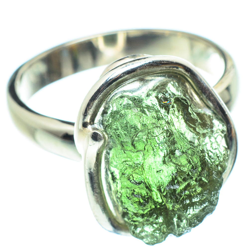 Czech Moldavite Rings handcrafted by Anasilvercos - RING58185