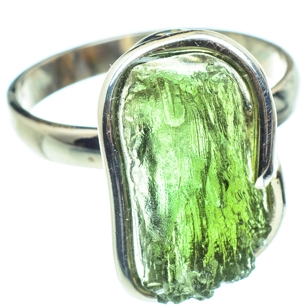 Czech Moldavite Rings handcrafted by Anasilvercos - RING58186