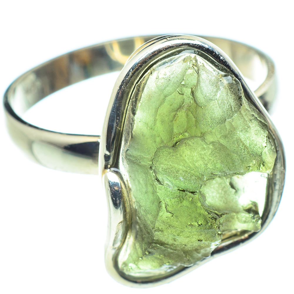 Czech Moldavite Rings handcrafted by Anasilvercos - RING58187