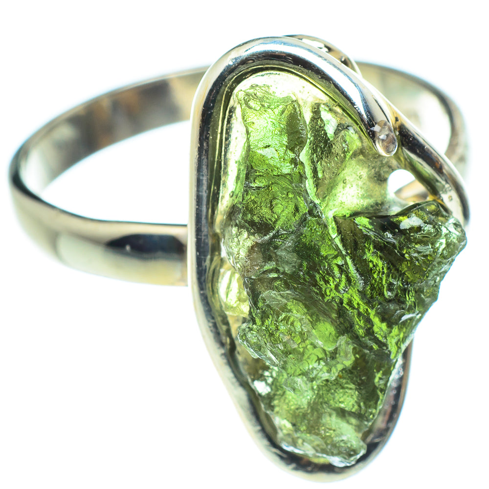 Czech Moldavite Rings handcrafted by Anasilvercos - RING58189