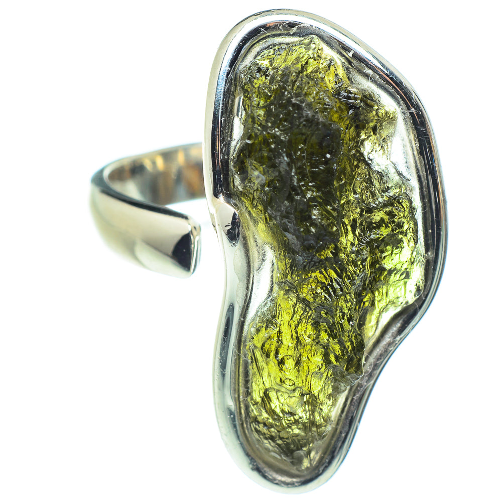 Czech Moldavite Rings handcrafted by Anasilvercos - RING58190