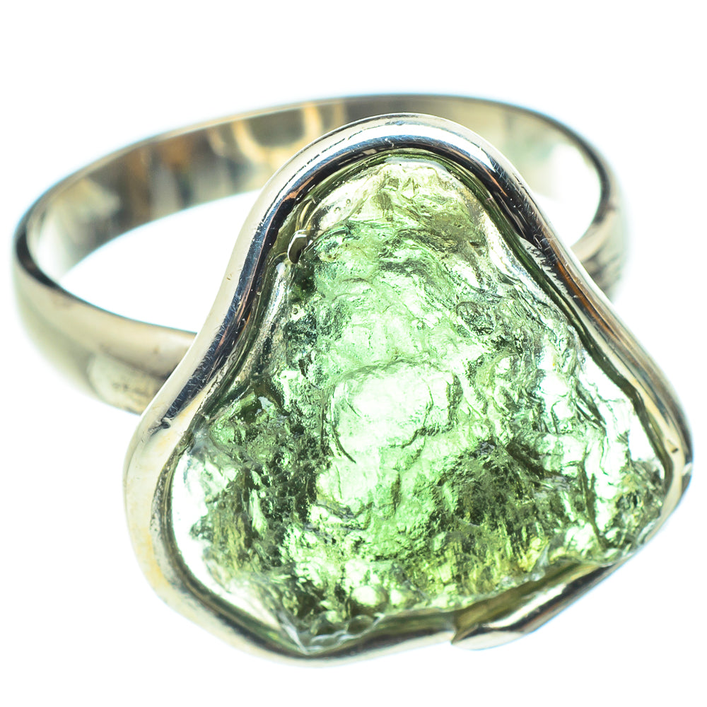 Czech Moldavite Rings handcrafted by Anasilvercos - RING58193