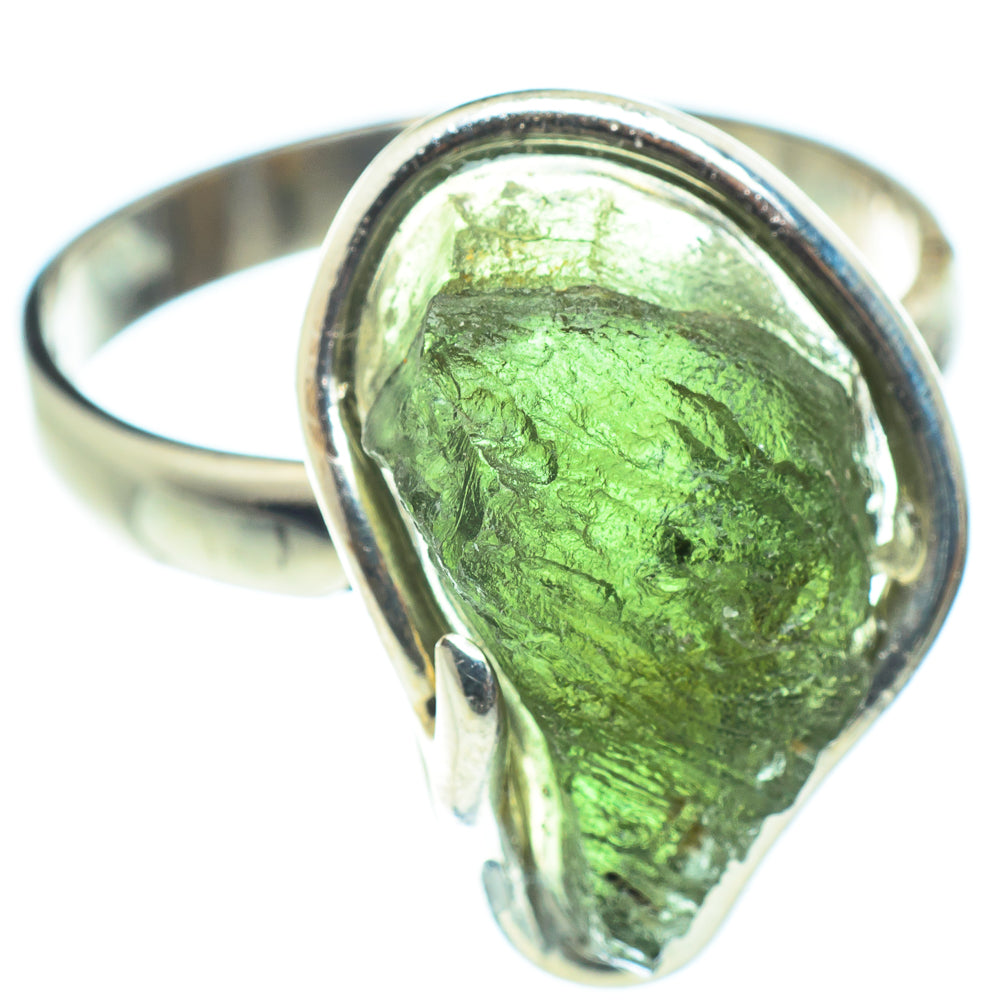 Czech Moldavite Rings handcrafted by Anasilvercos - RING58194