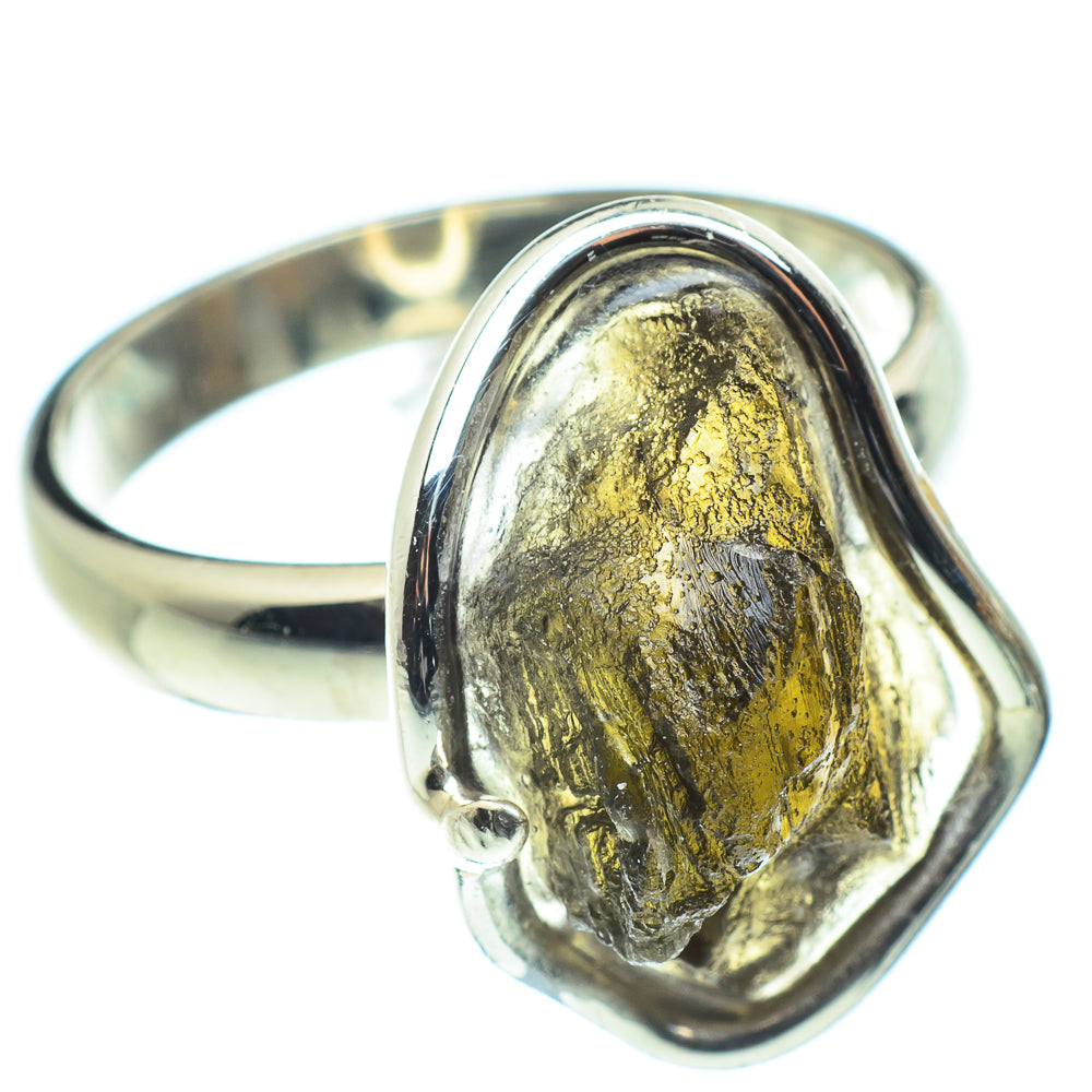 Czech Moldavite Rings handcrafted by Anasilvercos - RING58196