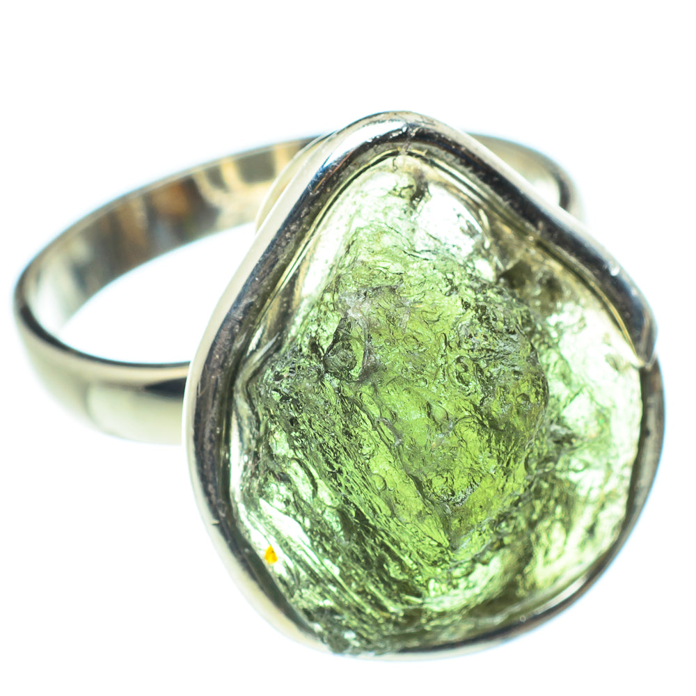 Czech Moldavite Rings handcrafted by Anasilvercos - RING58197