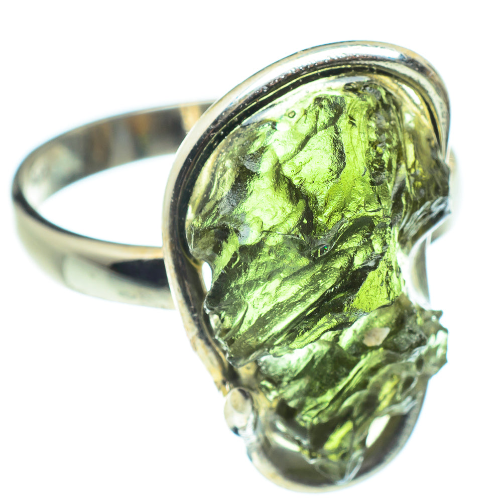 Czech Moldavite Rings handcrafted by Anasilvercos - RING58198