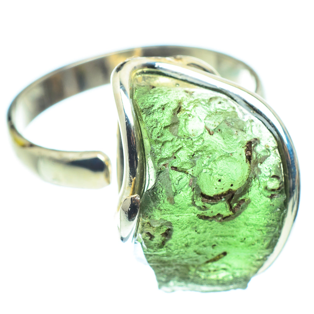 Czech Moldavite Rings handcrafted by Anasilvercos - RING58199
