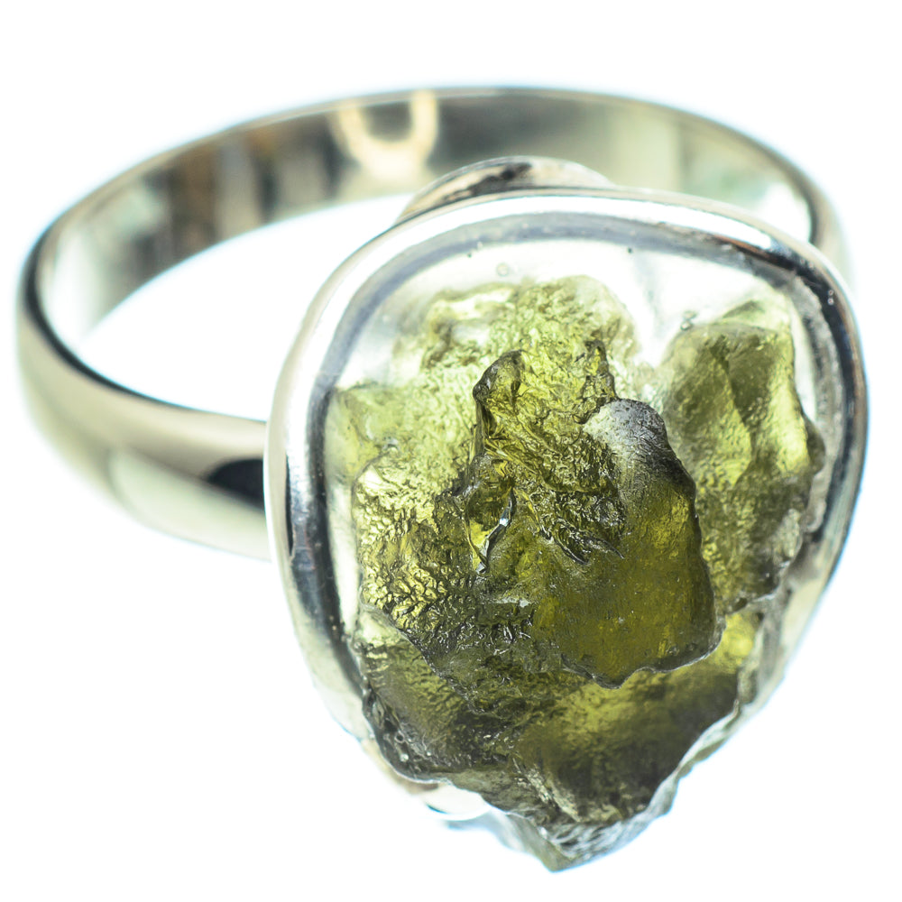 Czech Moldavite Rings handcrafted by Anasilvercos - RING58200