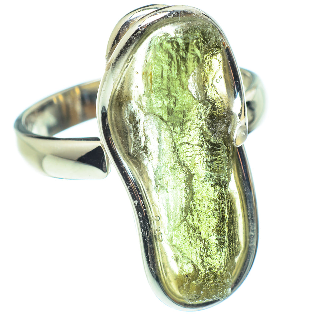 Czech Moldavite Rings handcrafted by Anasilvercos - RING58202