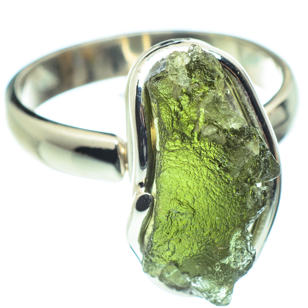 Czech Moldavite Rings handcrafted by Anasilvercos - RING58203
