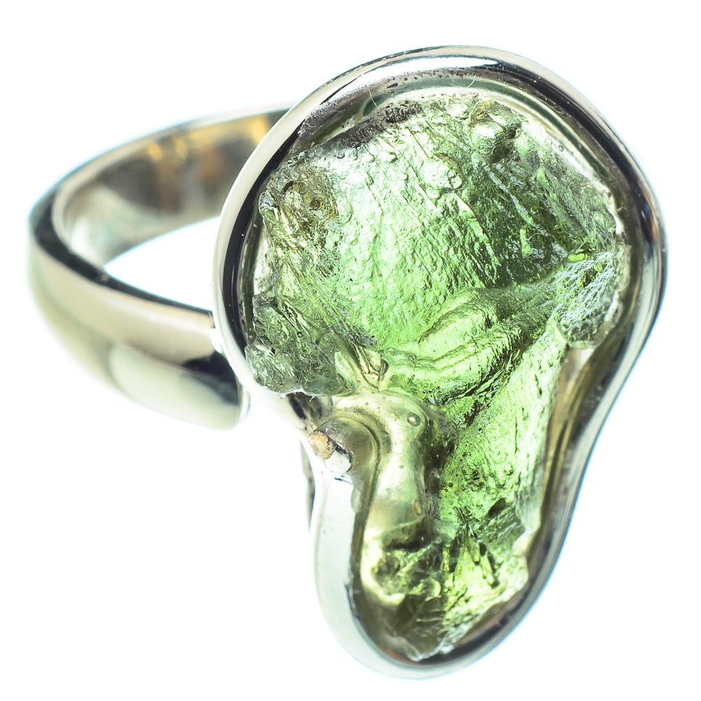 Czech Moldavite Rings handcrafted by Anasilvercos - RING58207