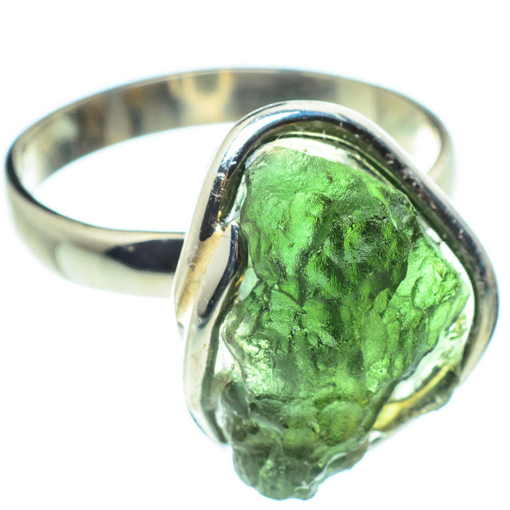 Czech Moldavite Rings handcrafted by Anasilvercos - RING58215
