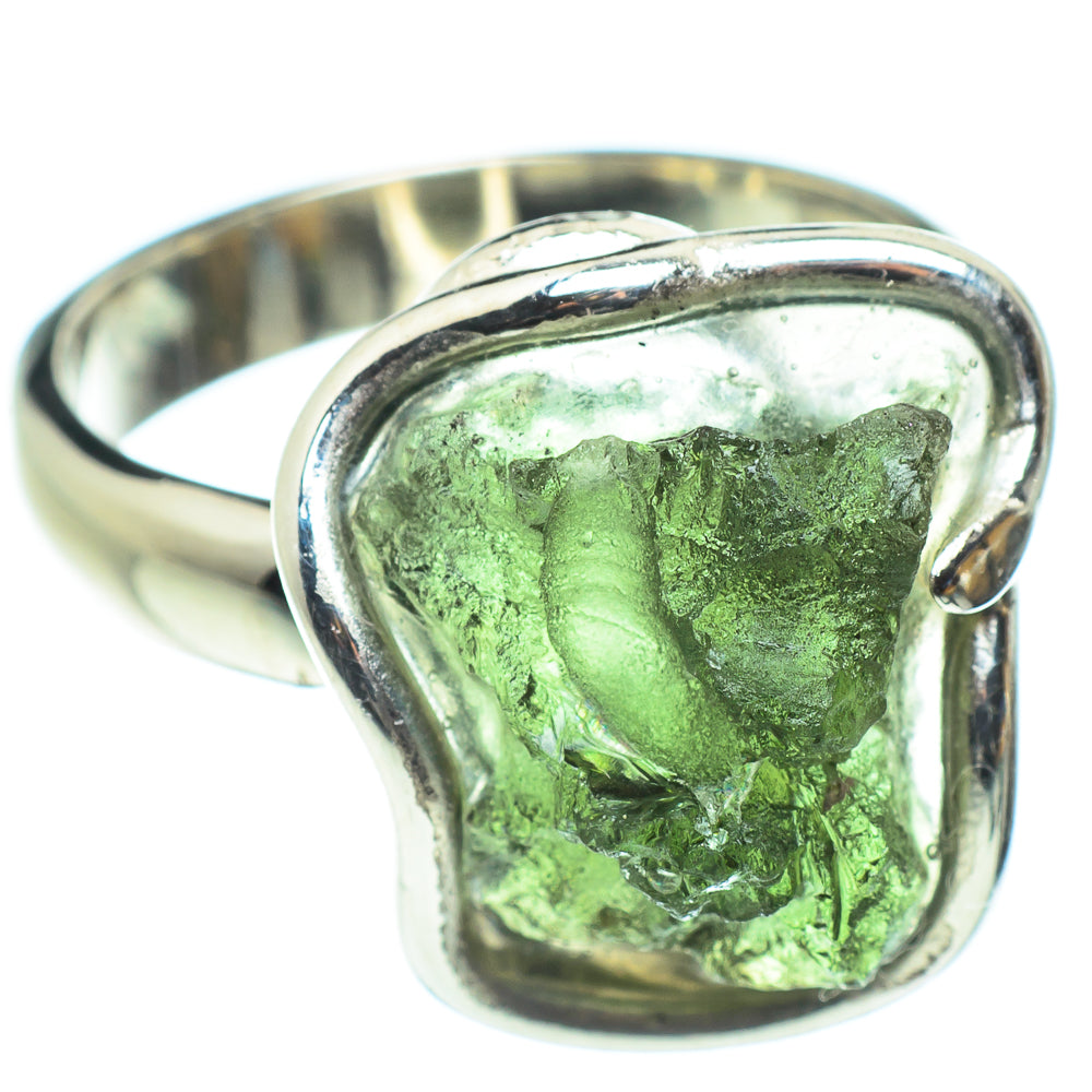 Czech Moldavite Rings handcrafted by Anasilvercos - RING58217