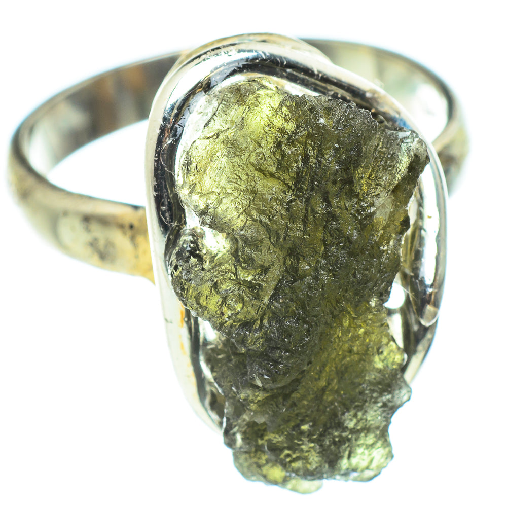 Czech Moldavite Rings handcrafted by Anasilvercos - RING58218