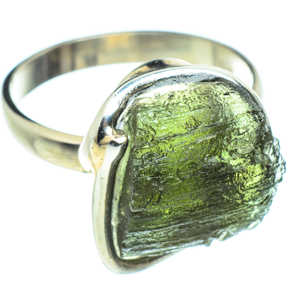 Czech Moldavite Rings handcrafted by Anasilvercos - RING58219