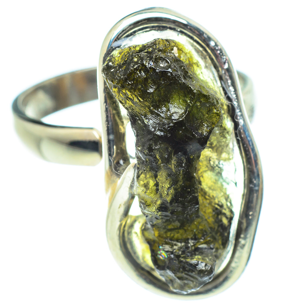 Czech Moldavite Rings handcrafted by Anasilvercos - RING58220