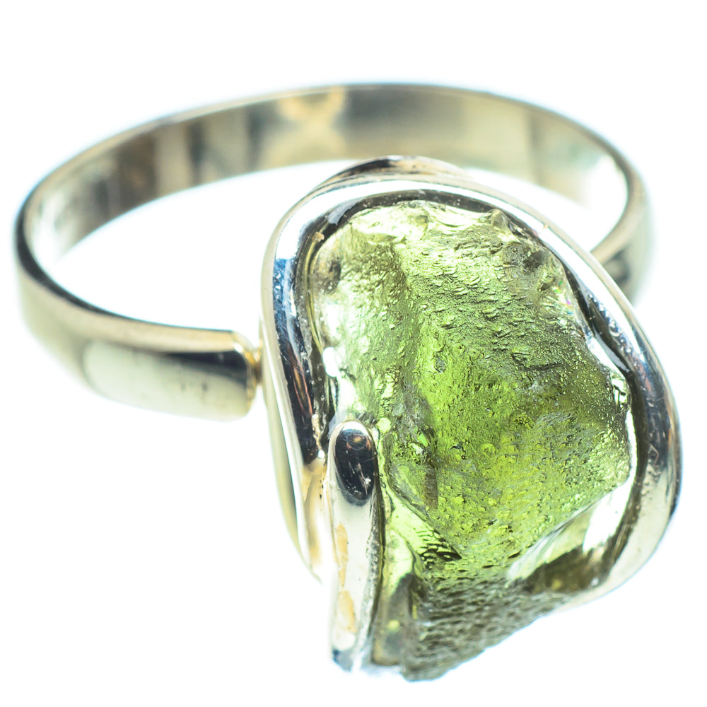Czech Moldavite Rings handcrafted by Anasilvercos - RING58222