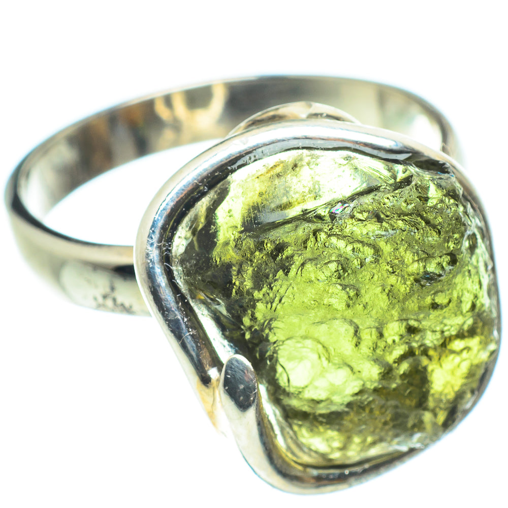 Czech Moldavite Rings handcrafted by Anasilvercos - RING58226
