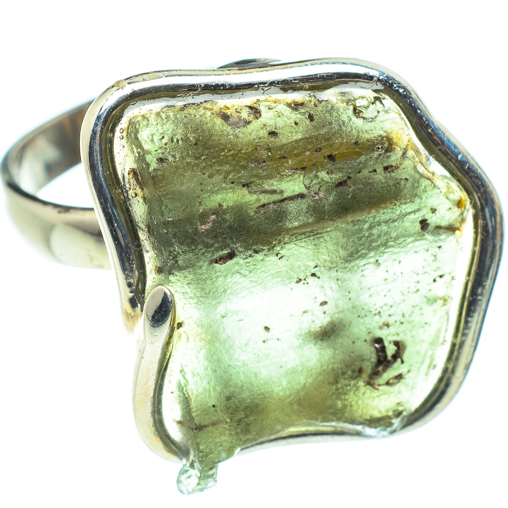 Czech Moldavite Rings handcrafted by Anasilvercos - RING58228