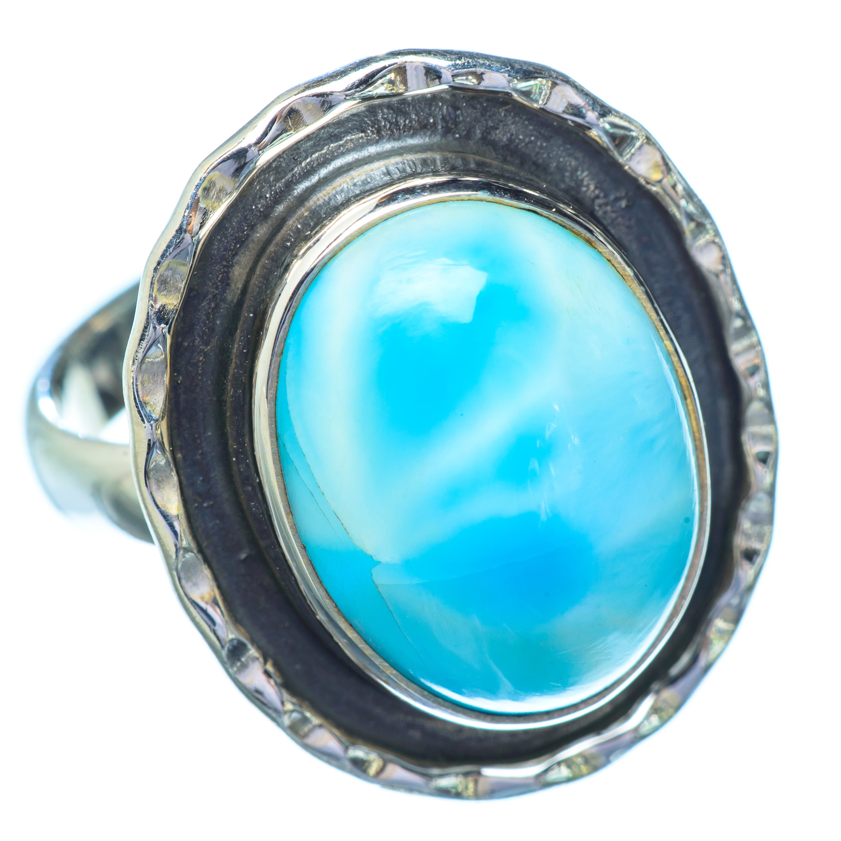 Larimar Rings handcrafted by Anasilvercos - RING5822