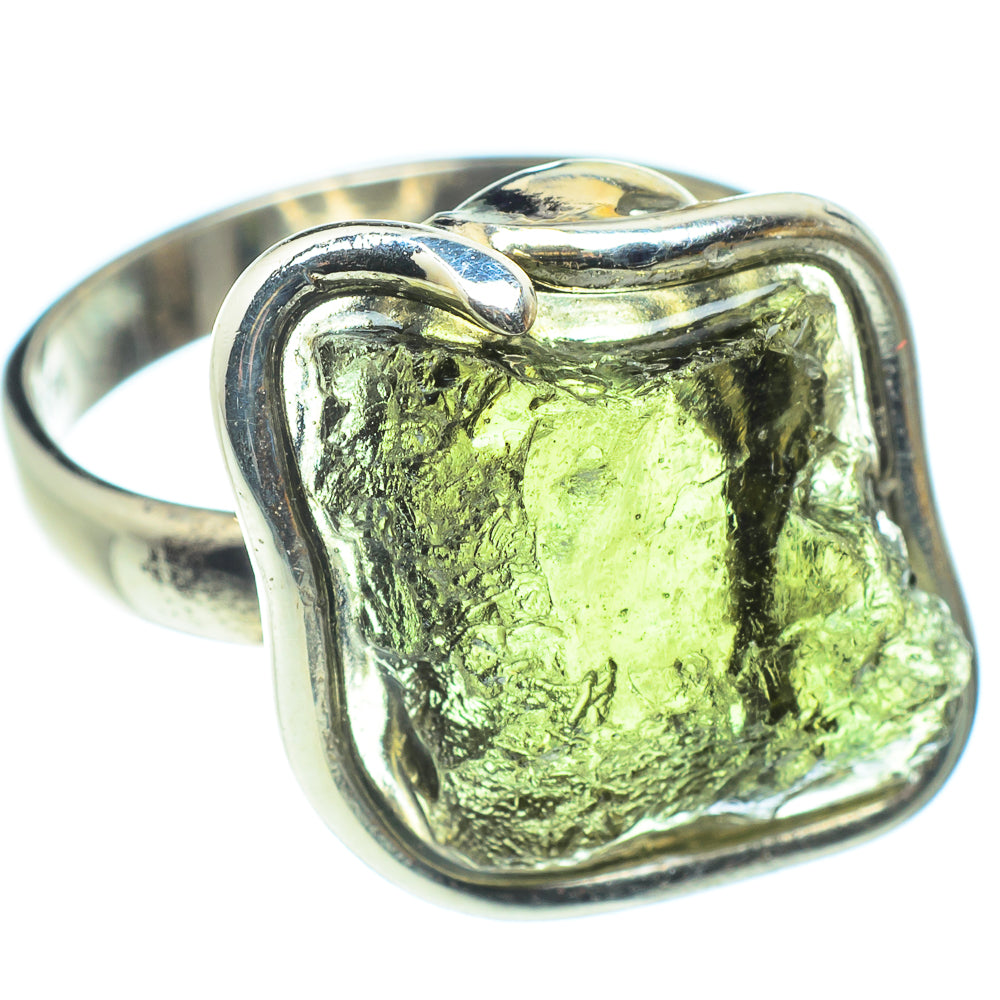 Czech Moldavite Rings handcrafted by Anasilvercos - RING58231