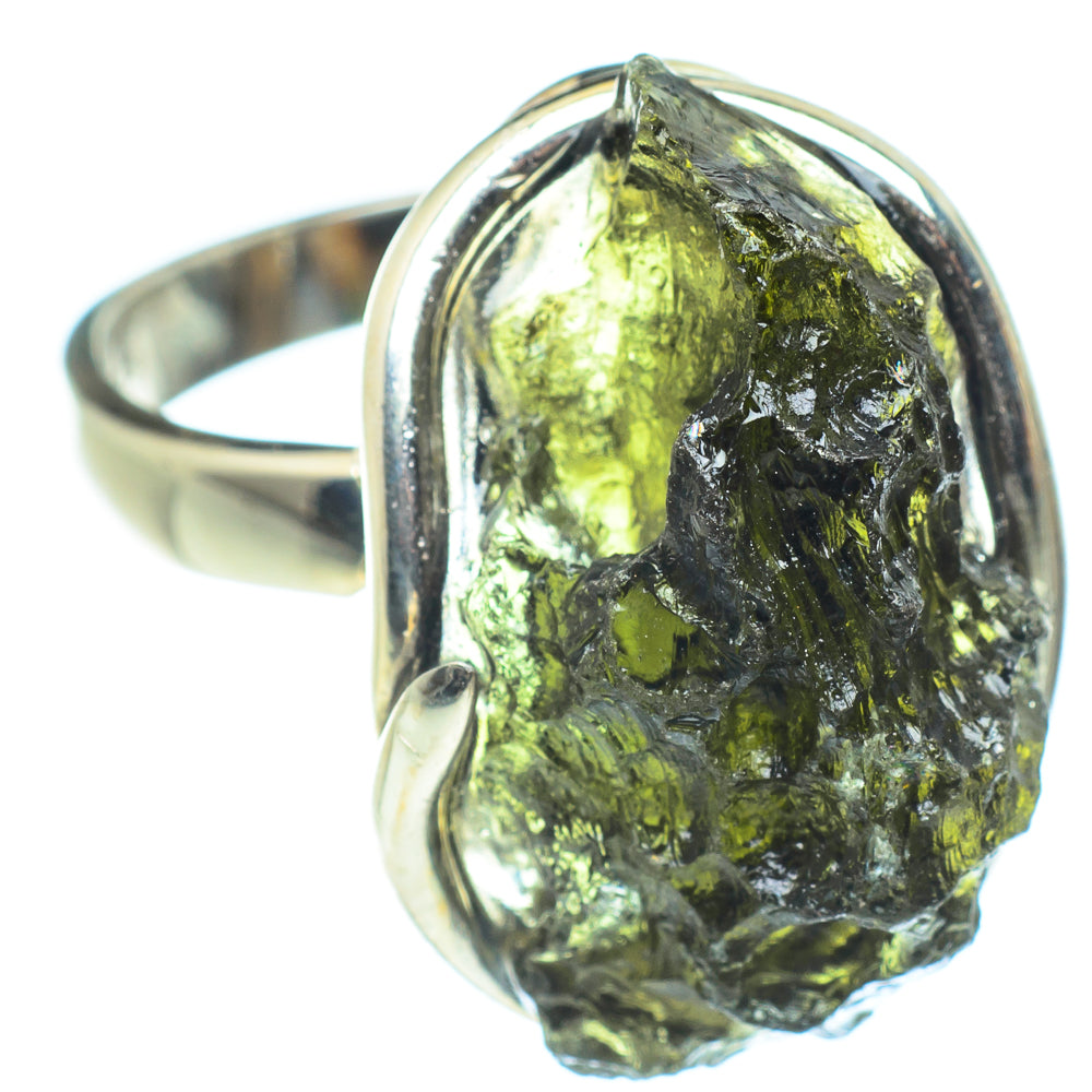 Czech Moldavite Rings handcrafted by Anasilvercos - RING58235