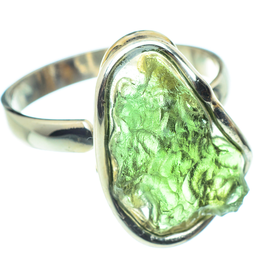 Czech Moldavite Rings handcrafted by Anasilvercos - RING58236