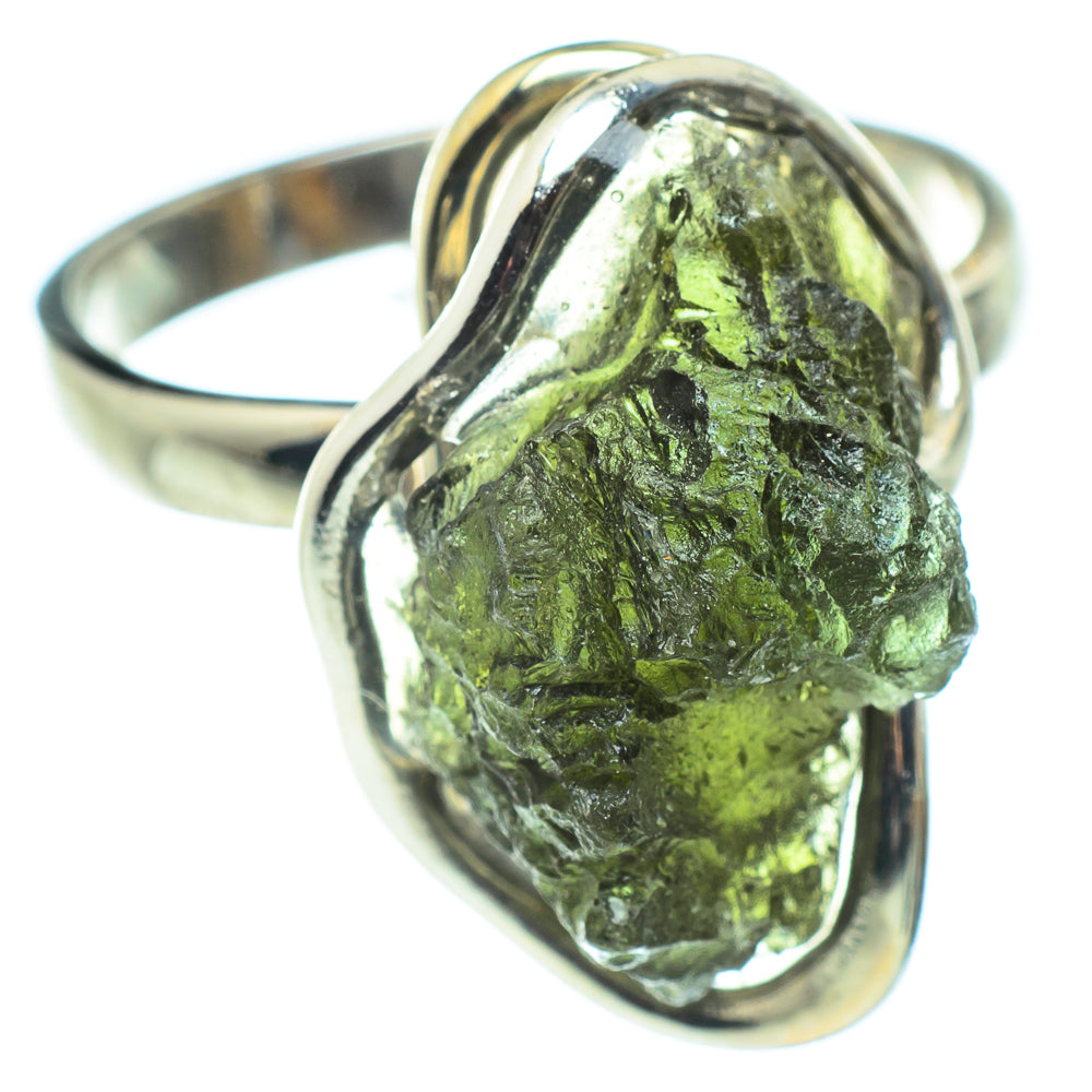 Czech Moldavite Rings handcrafted by Anasilvercos - RING58241