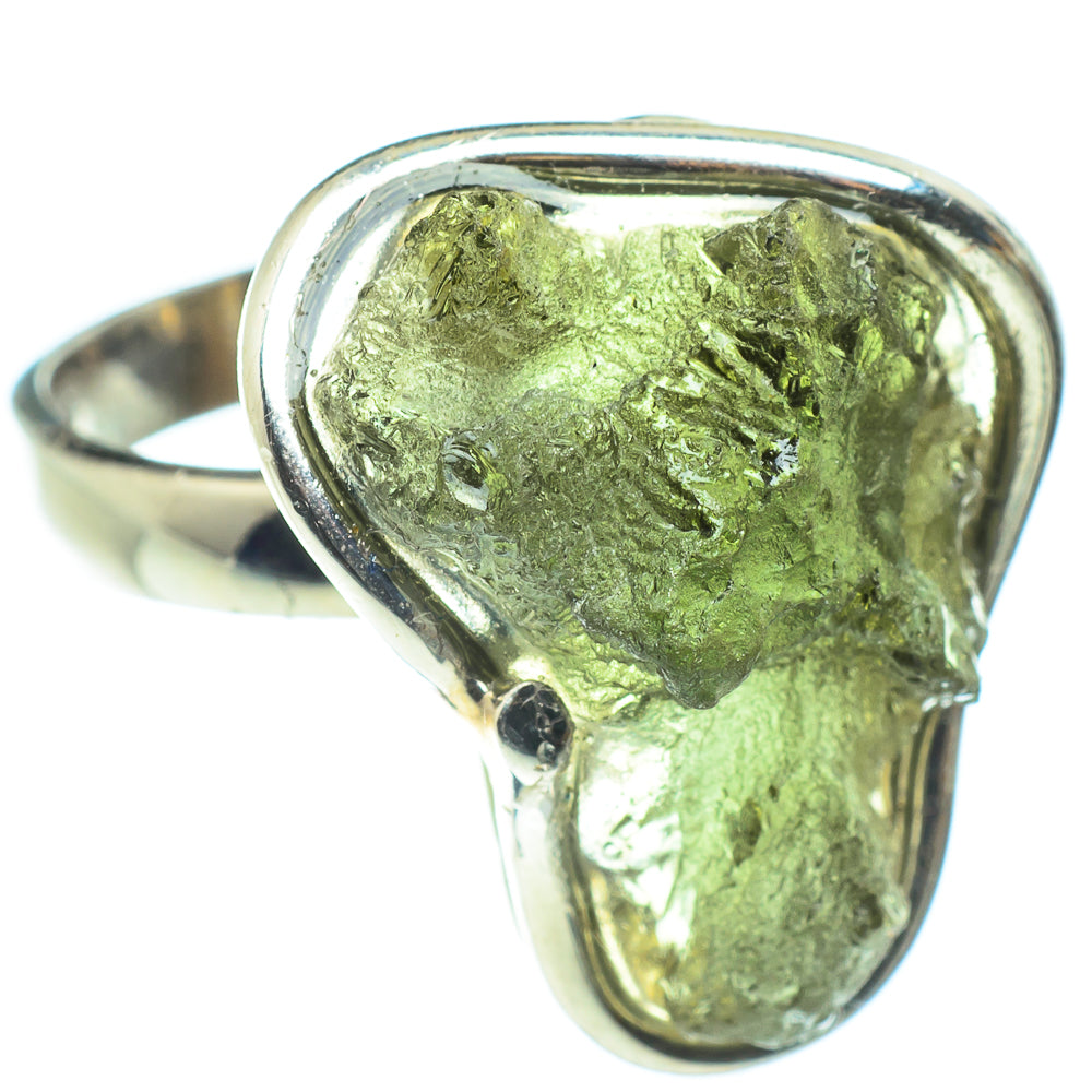 Czech Moldavite Rings handcrafted by Anasilvercos - RING58245
