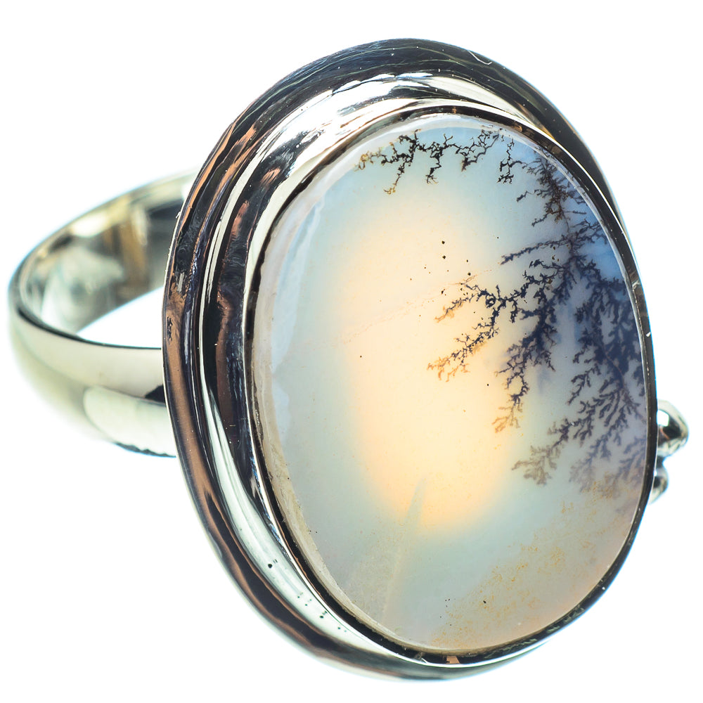 Scenic Dendritic Agate Rings handcrafted by Anasilvercos - RING58409