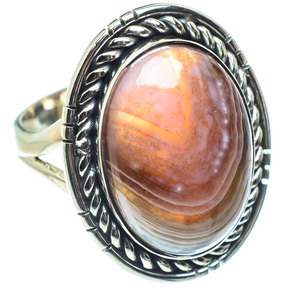 Botswana Agate Rings handcrafted by Anasilvercos - RING58425