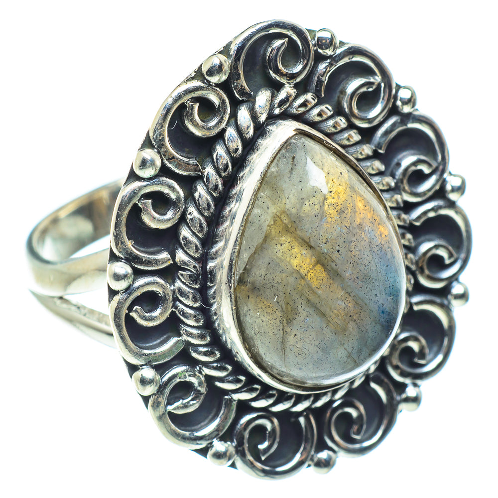 Labradorite Rings handcrafted by Anasilvercos - RING58437