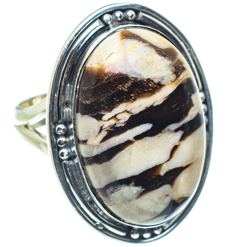 Peanut Wood Jasper Rings handcrafted by Anasilvercos - RING58461