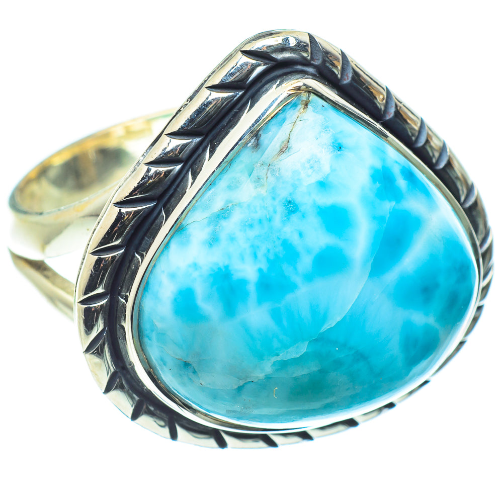 Larimar Rings handcrafted by Anasilvercos - RING58462