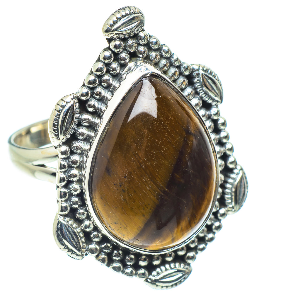 Tiger Eye Rings handcrafted by Anasilvercos - RING58482