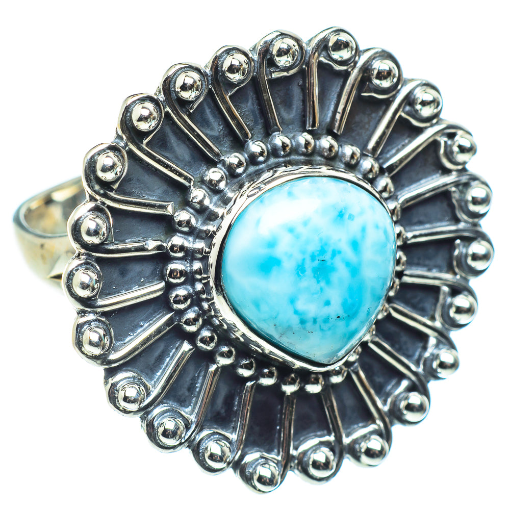 Larimar Rings handcrafted by Anasilvercos - RING58497