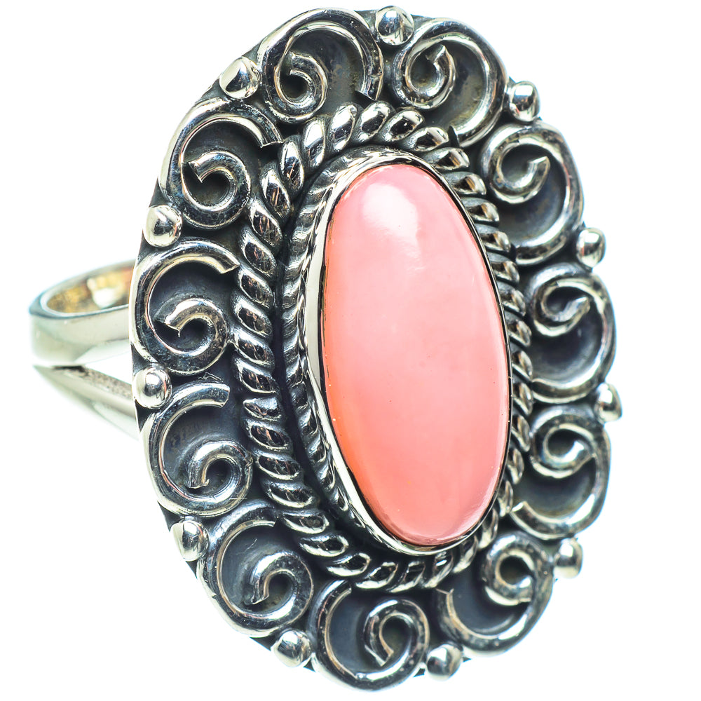 Pink Opal Rings handcrafted by Anasilvercos - RING58523