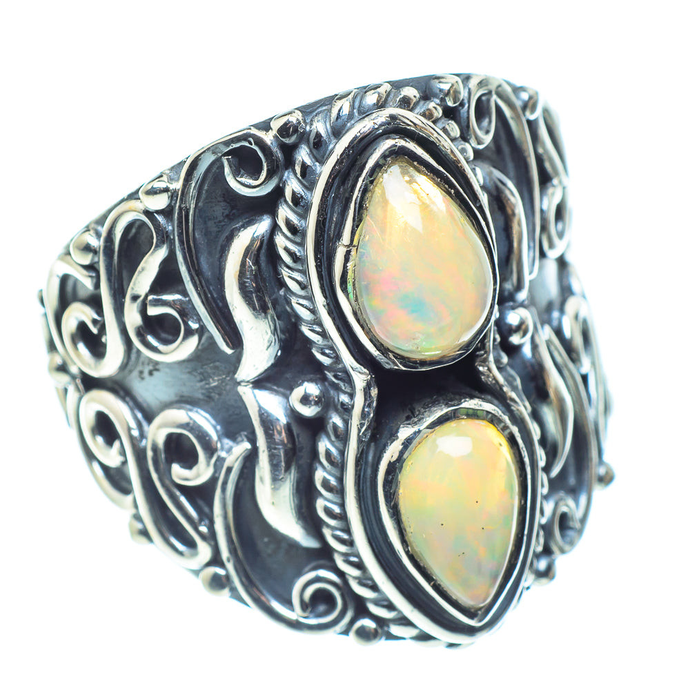 Ethiopian Opal Rings handcrafted by Anasilvercos - RING58532