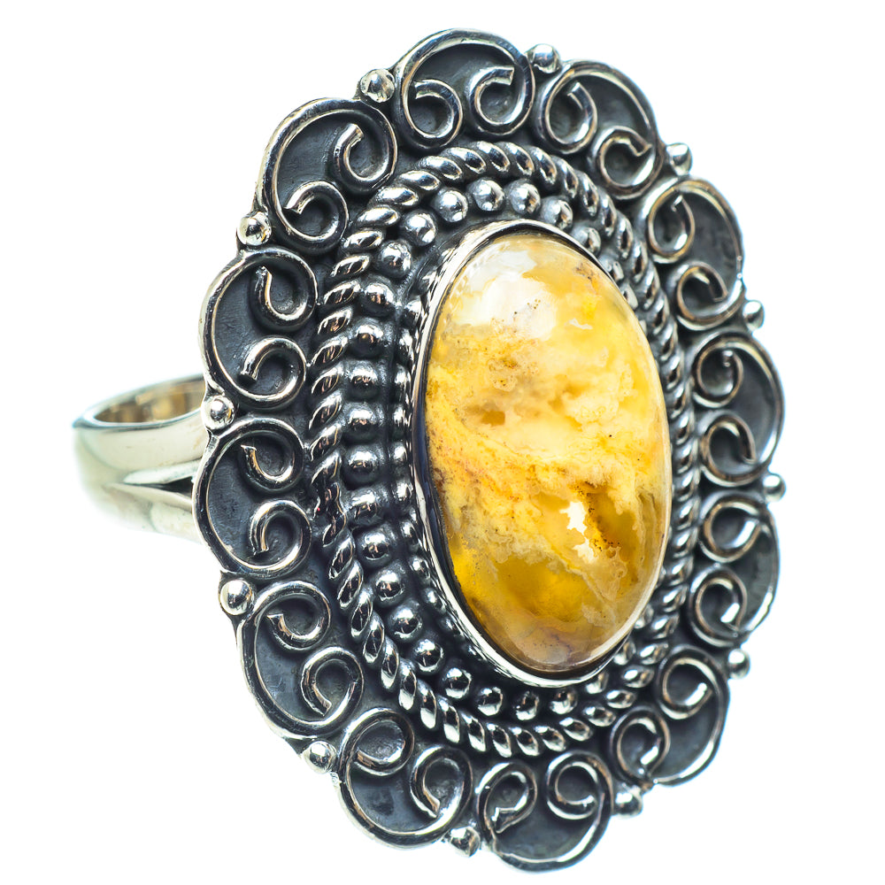 Plume Agate Rings handcrafted by Anasilvercos - RING58534 - Photo 2