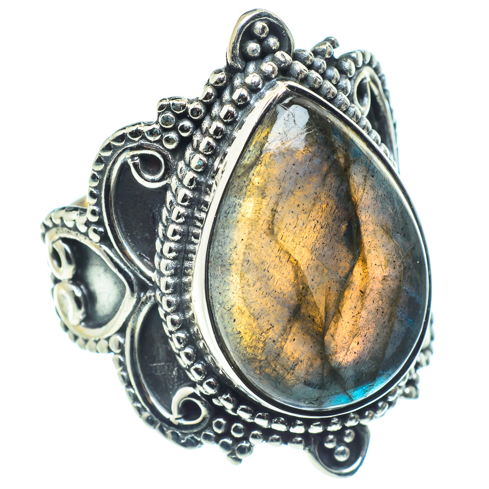 Labradorite Rings handcrafted by Anasilvercos - RING58551