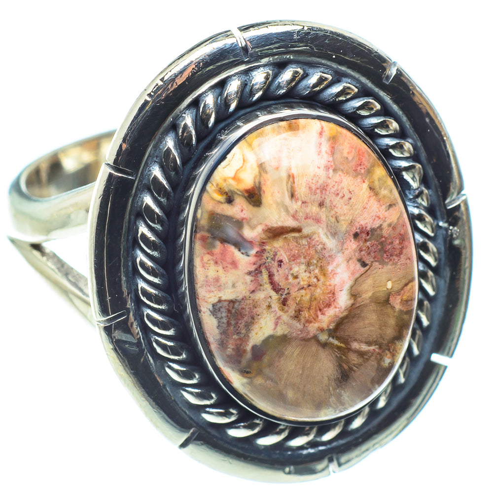 Petrified Wood Rings handcrafted by Anasilvercos - RING58557