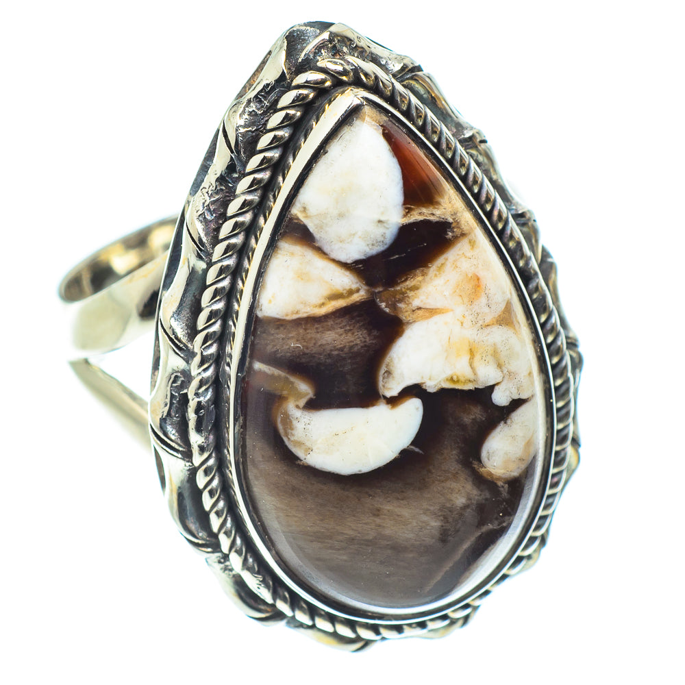 Peanut Wood Jasper Rings handcrafted by Anasilvercos - RING58560