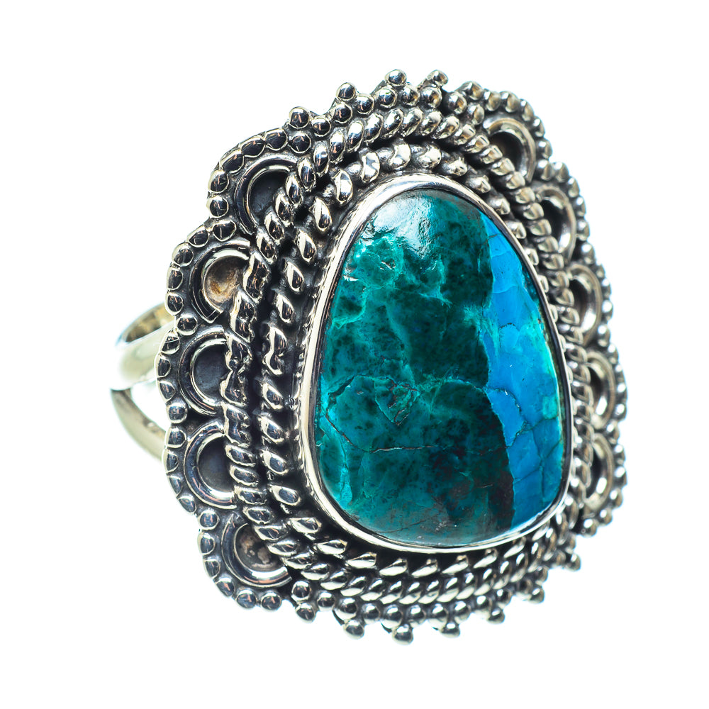Chrysocolla Rings handcrafted by Anasilvercos - RING58561