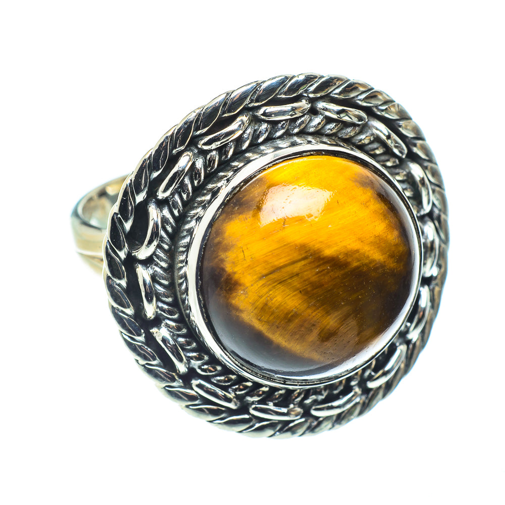 Tiger Eye Rings handcrafted by Anasilvercos - RING58566