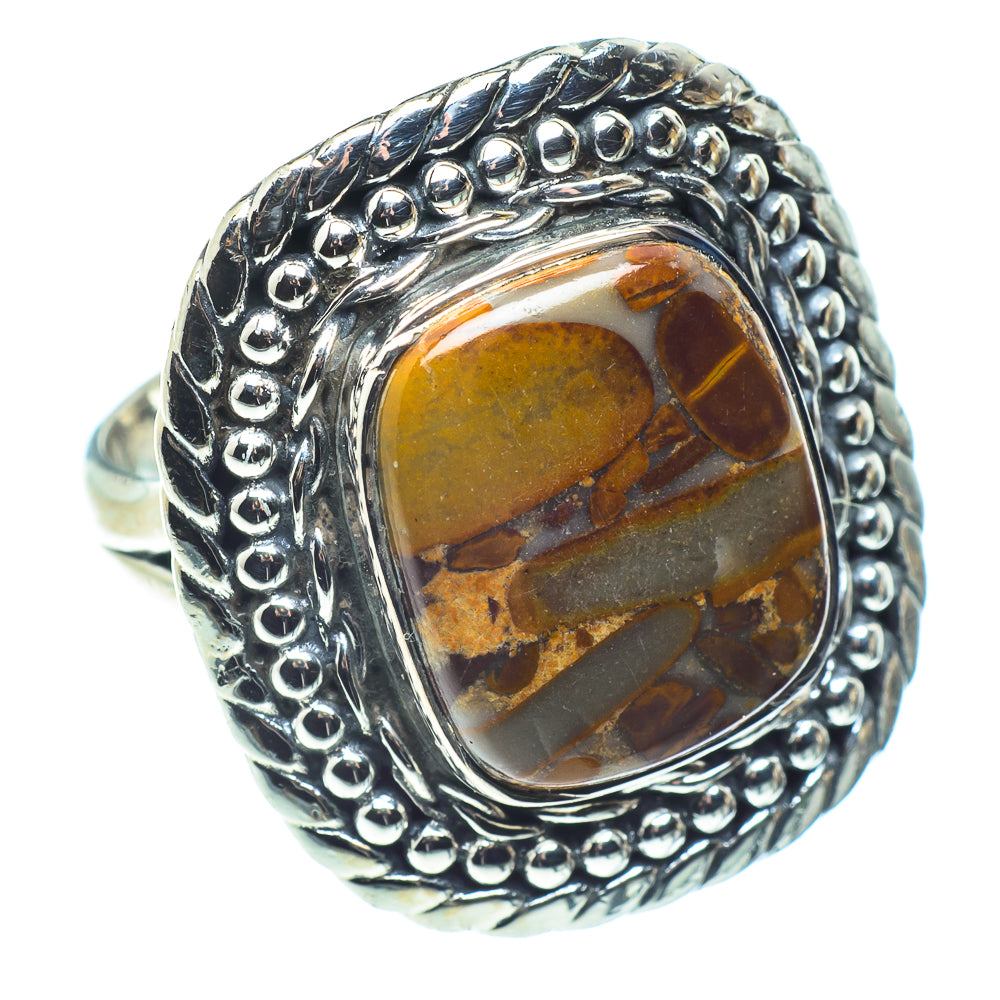 Bamboo Jasper Rings handcrafted by Anasilvercos - RING58593