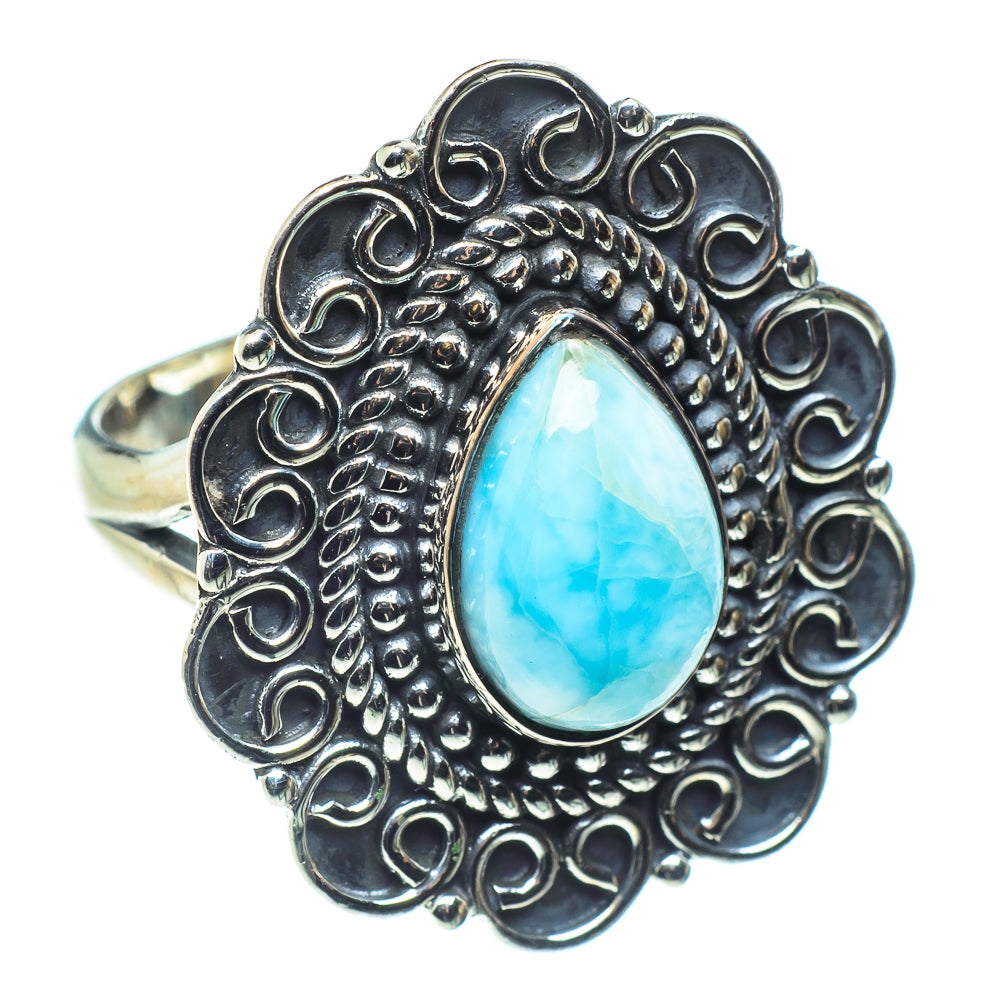 Larimar Rings handcrafted by Anasilvercos - RING58595