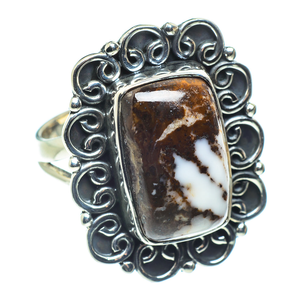 Peanut Wood Jasper Rings handcrafted by Anasilvercos - RING58600
